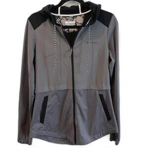 Columbia Women's Lightweight Zip-up Hoodie Jacket - Gray & Black